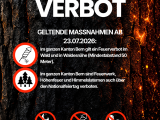 Waldbrandgefahr; Feuerverbot